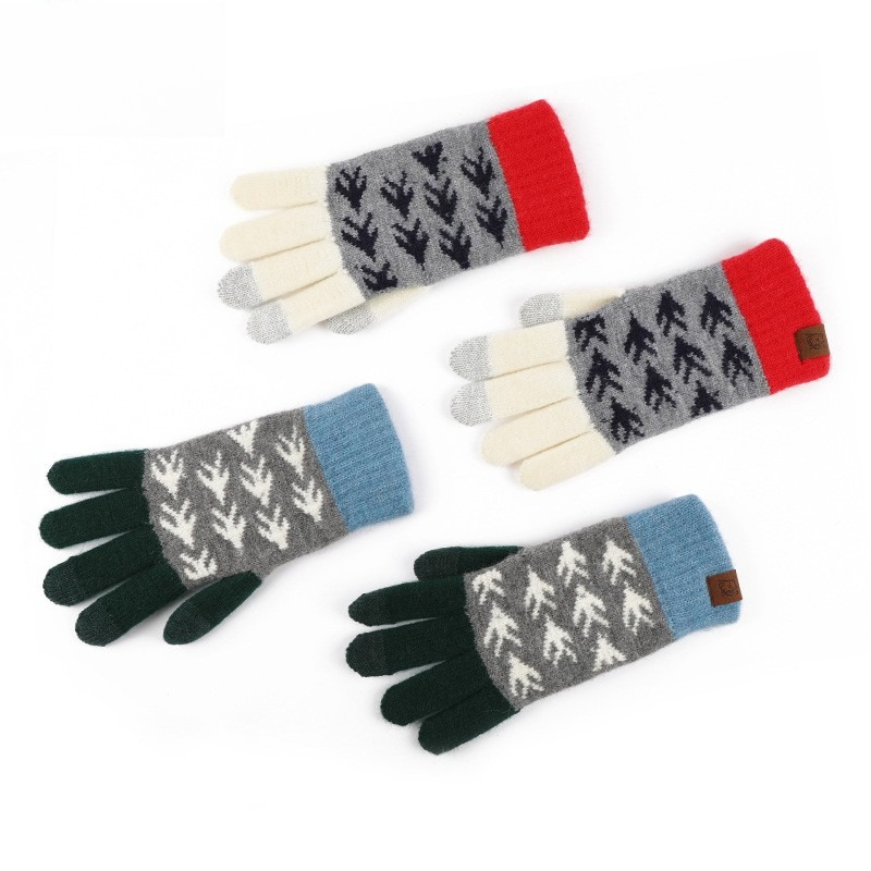 Herfst Winter Wol Kleurblok Ge - Wool Glove Lined recensie en prijs